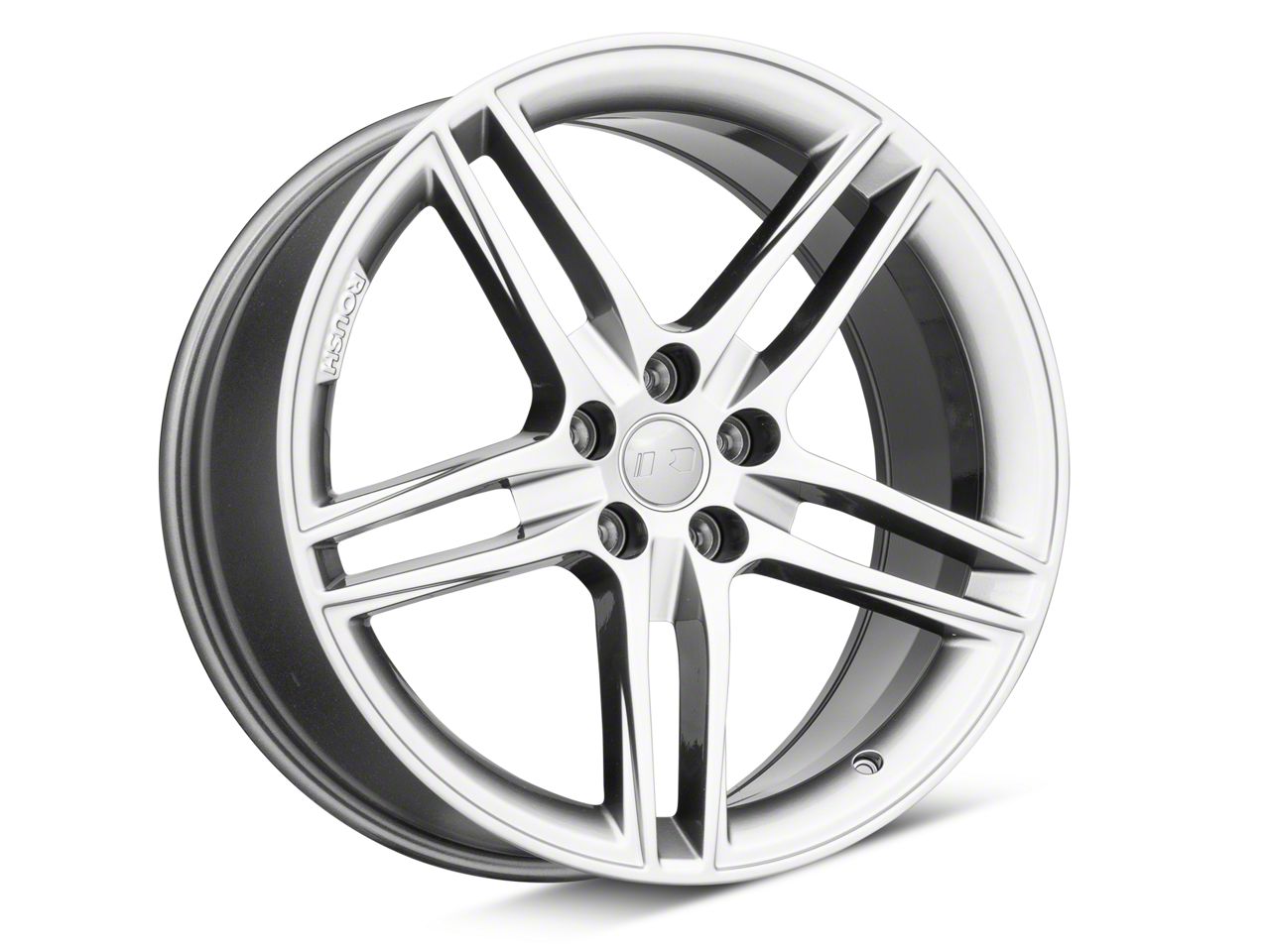 Roush Mustang Split 5-Spoke Quicksilver Wheel; 20x9.5; 45mm Offset