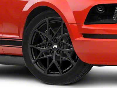 Rovos Wheels Calvinia Gloss Black Wheel; 19x8.5; 30mm Offset (05-09 Mustang)