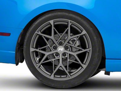 Rovos Wheels Calvinia Charcoal Wheel; Rear Only; 20x10; 48mm Offset (10-14 Mustang)