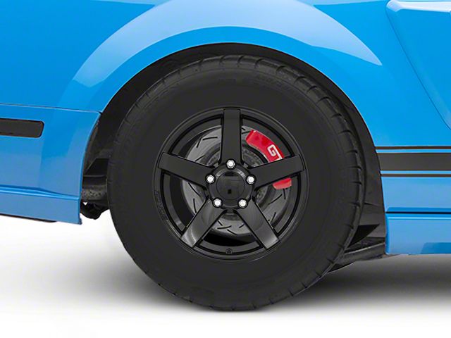 Rovos Wheels Durban Drag Gloss Black Wheel; Rear Only; 15x10 (05-09 Mustang)