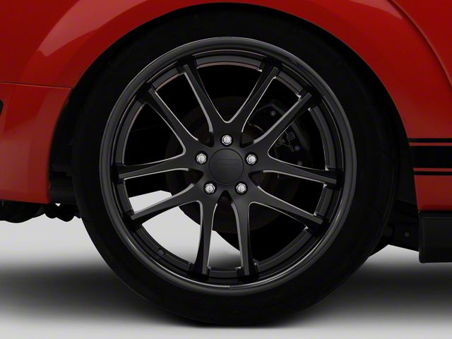 Rovos Wheels Cape Town Satin Black Wheel; Rear Only; 20x10 (05-09 Mustang)