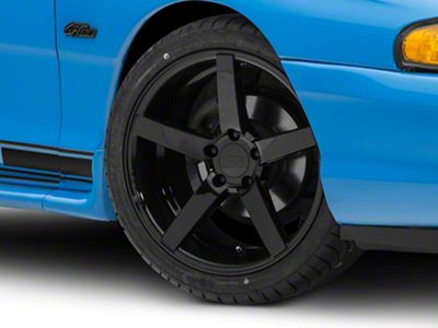 Rovos Wheels Durban Gloss Black Wheel; 18x9 (94-98 Mustang)