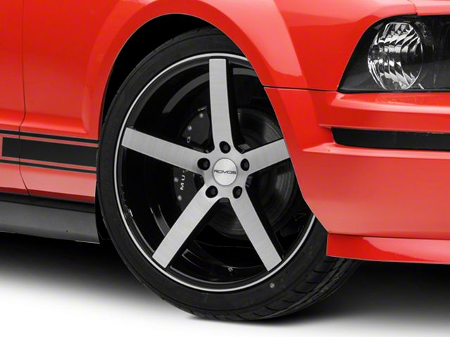 Rovos Wheels Durban Brushed Black Wheel; 20x8.5 (05-09 Mustang)