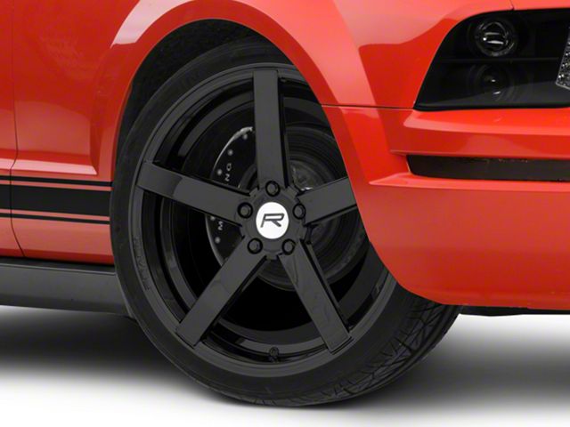 Rovos Wheels Durban Black Chrome Wheel; 20x8.5 (05-09 Mustang)