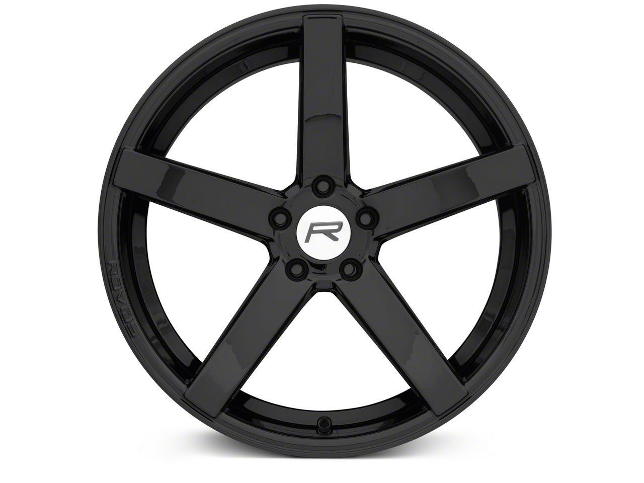 Rovos Wheels Mustang Durban Black Chrome Wheel; 20x8.5; 20mm