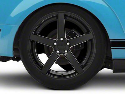 Rovos Wheels Durban Gloss Black Wheel; Rear Only; 20x10 (05-09 Mustang)