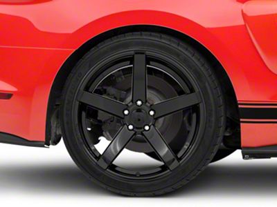 Rovos Wheels Durban Gloss Black Wheel; Rear Only; 20x10 (15-23 Mustang GT, EcoBoost, V6)