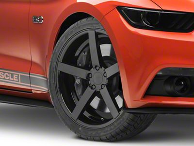 Rovos Wheels Durban Gloss Black Wheel; 20x8.5; 35mm Offset (15-23 Mustang GT, EcoBoost, V6)