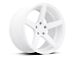 Rovos Wheels Durban Gloss White Wheel; Rear Only; 18x10.5 (94-98 Mustang)