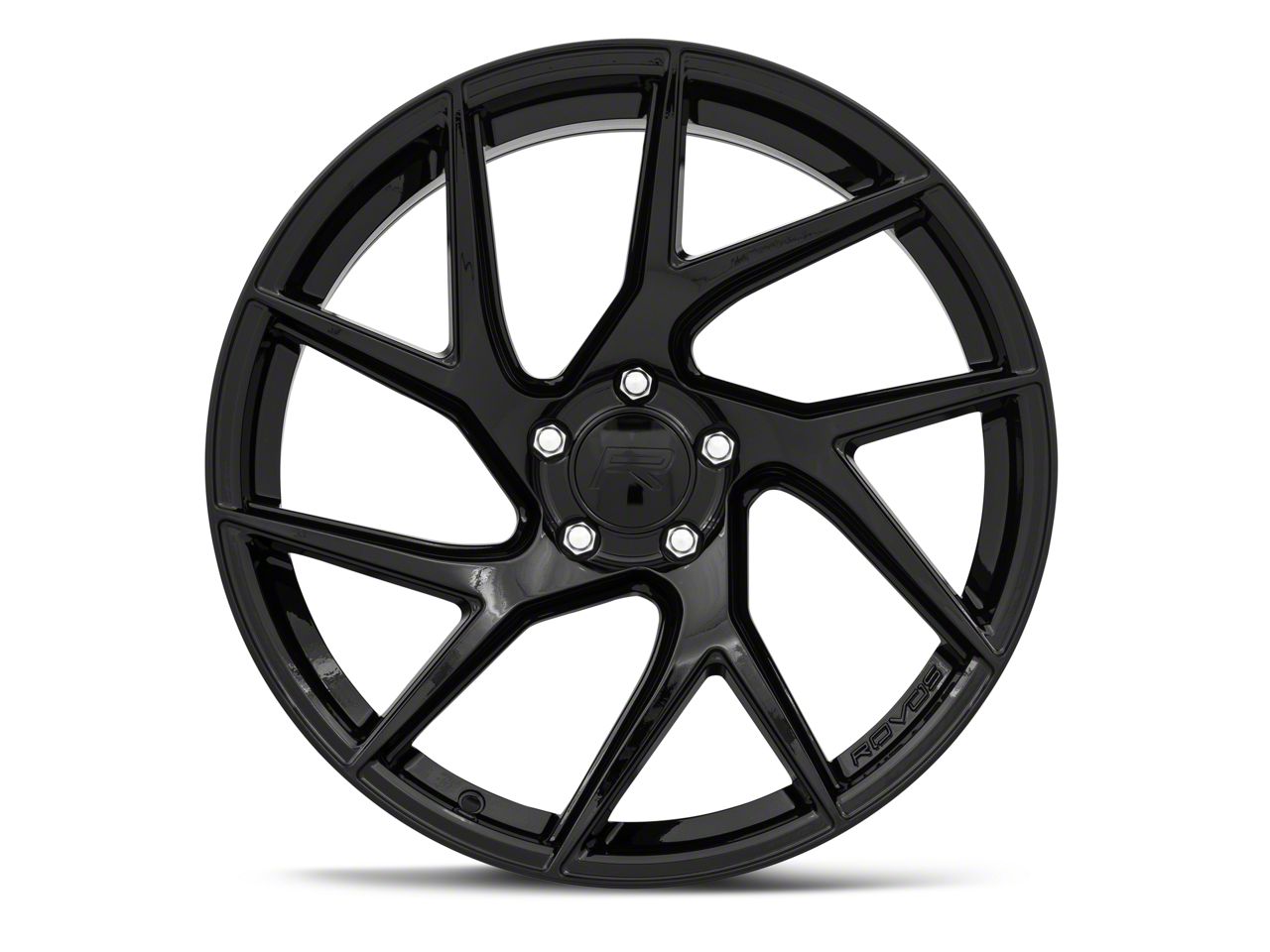 Rovos Wheels Mustang Joburg Gloss Black Wheel; Rear Only