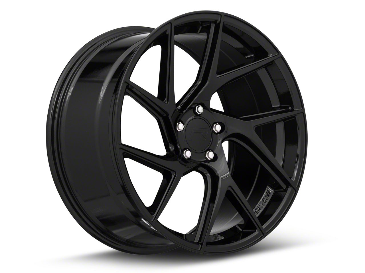 Rovos Wheels Mustang Joburg Gloss Black Wheel; Rear Only
