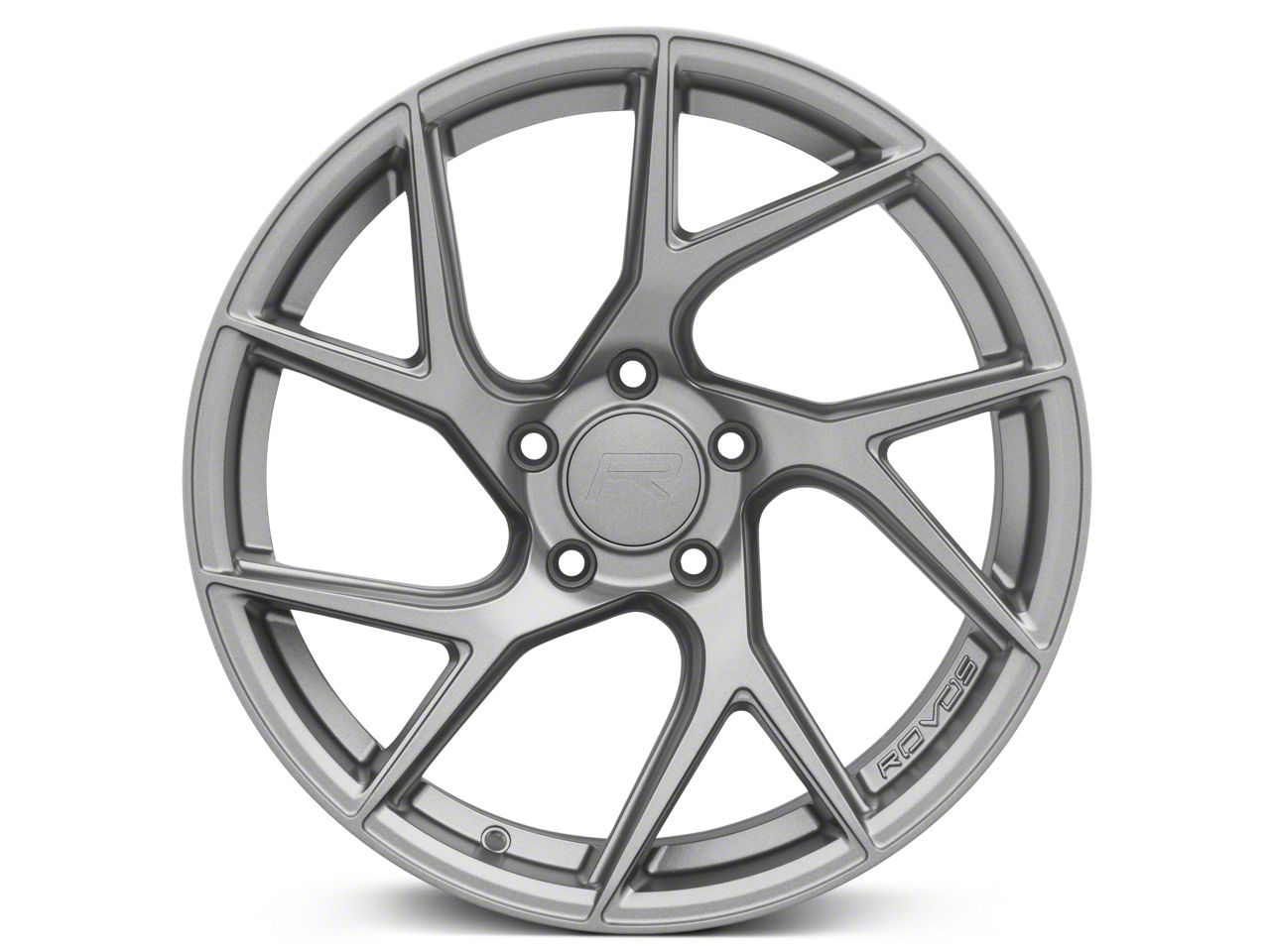 Rovos Wheels Mustang Joburg Satin Gunmetal Wheel; Rear Only; 18x10