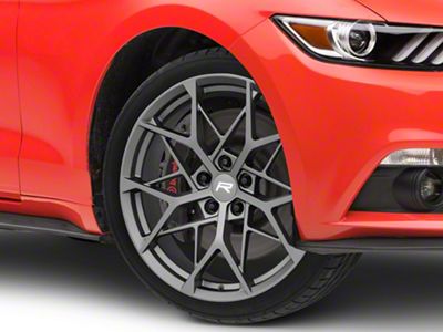 Rovos Wheels Calvinia Charcoal Wheel; 19x8.5; 30mm Offset (15-23 Mustang GT, EcoBoost, V6)