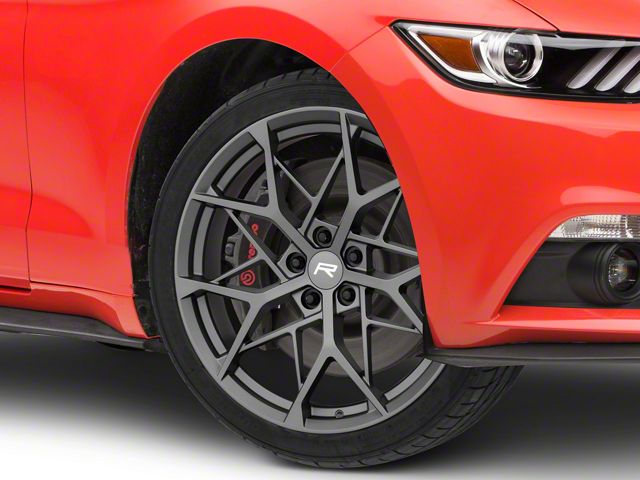 Rovos Wheels Calvinia Charcoal Wheel; 20x8.5 (15-23 Mustang GT, EcoBoost, V6)