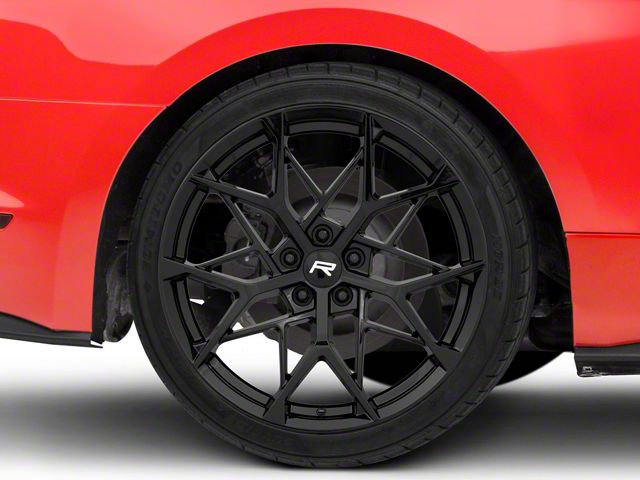 Rovos Wheels Calvinia Gloss Black Wheel; Rear Only; 20x10 (15-23 Mustang GT, EcoBoost, V6)