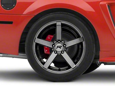 Rovos Wheels Durban Black Chrome Wheel; Rear Only; 18x10.5; 23mm Offset (99-04 Mustang)