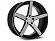 Rovos Wheels Durban Brushed Black Wheel; Rear Only; 20x10 (10-14 Mustang)