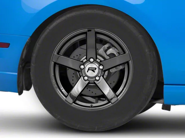 Rovos Durban Drag Black Chrome Wheel; Rear Only; 17x10.5 (10-14 All)