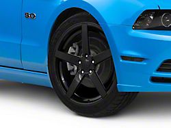 Rovos Wheels Durban Gloss Black Wheel; 20x8.5 (10-14 Mustang)