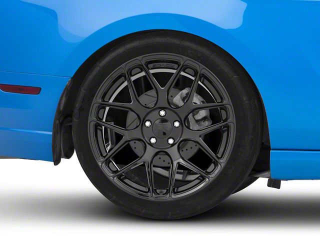 Rovos Wheels Pretoria Gloss Black Wheel; Rear Only; 20x10 (10-14 Mustang)