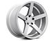 Rovos Wheels Durban Silver Wheel; Rear Only; 18x10.5 (94-98 Mustang)