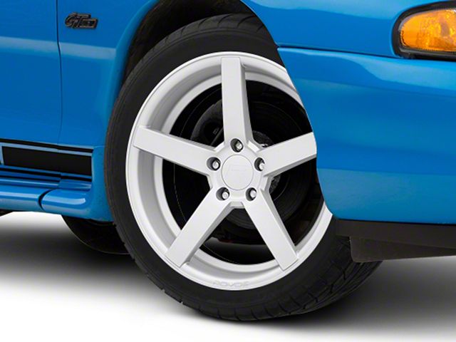 Rovos Wheels Durban Silver Wheel; 18x9 (94-98 Mustang)