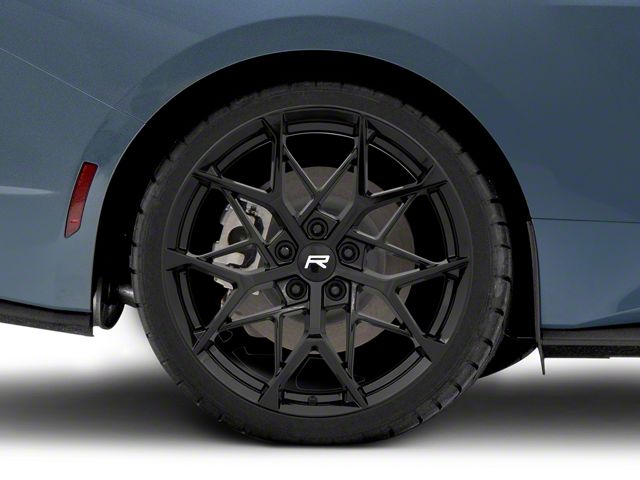 Rovos Wheels Calvinia Gloss Black Wheel; Rear Only; 20x10 (2024 Mustang)