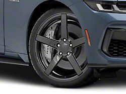 Rovos Wheels Durban Gloss Black Wheel; 20x8.5; 35mm Offset (24-26 Mustang)