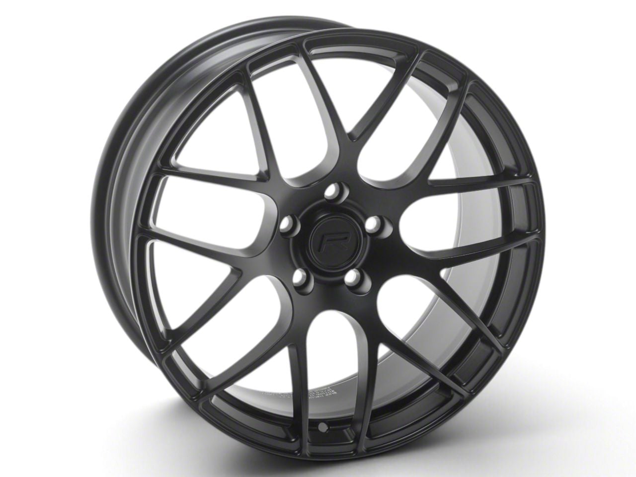 Rovos Wheels Mustang RF2 Forged Satin Black Wheel; 18x8; 30mm Offset ...