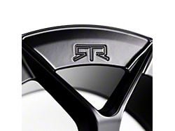 RTR Aero 5 Satin Black Wheel; Rear Only; 20x10.5; 45mm Offset (05-09 Mustang)