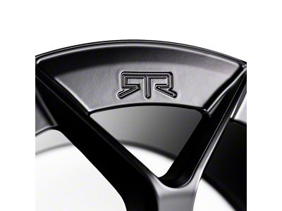 RTR Aero 5 Satin Black Wheel; Rear Only; 20x10.5; 45mm Offset (05-09 Mustang)