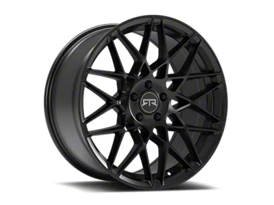 RTR Tech Mesh Gloss Black Wheel; Rear Only; 19x10.5; 45mm Offset (05-09 Mustang)