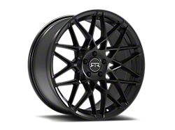 RTR Tech Mesh Gloss Black Wheel; Rear Only; 20x10.5; 45mm Offset (05-09 Mustang)