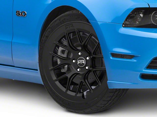 RTR Aero 7 Satin Black Wheel; 20x9.5 (10-14 Mustang)
