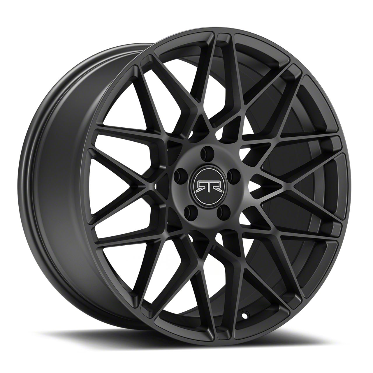 RTR Mustang Tech Mesh Satin Charcoal Wheel; Rear Only; 19x10.5; 45mm ...