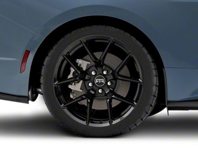 RTR Tech 5 Gloss Black Wheel; Rear Only; 19x10.5; 45mm Offset (24-25 Mustang)
