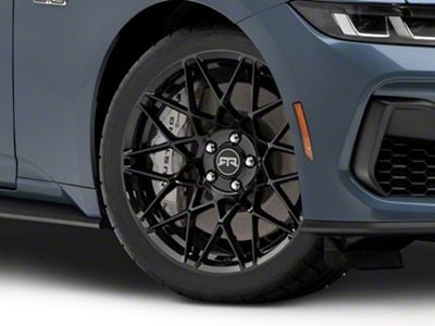 RTR Tech Mesh Gloss Black Wheel; 19x9.5 (2024 Mustang)