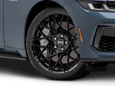 RTR Tech Mesh Gloss Black Wheel; 20x9.5; 33mm Offset (24-25 Mustang)