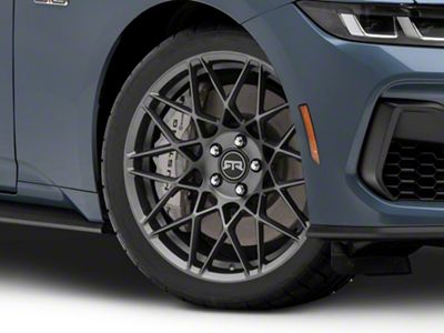RTR Tech Mesh Satin Charcoal Wheel; 19x9.5 (2024 Mustang)