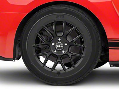 RTR Aero 7 Satin Black Wheel; Rear Only; 20x10.5 (15-23 Mustang GT, EcoBoost, V6)