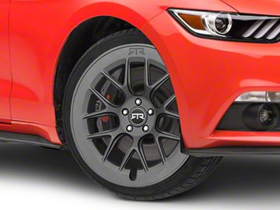 RTR Aero 7 Satin Charcoal Wheel; 20x9.5 (15-23 Mustang GT, EcoBoost, V6)