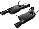 RTR Tactical Performance Street Spec Axle-Back Exhaust w/ Black Tips (11-14 Mustang GT)