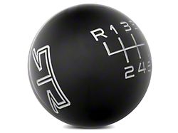 RTR 6-Speed Shift Knob; Black/Gray (15-25 Mustang, Excluding GT350 & GT500)