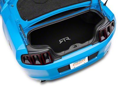 RTR Trunk Mat with RTR Logo; Black (13-14 Mustang)