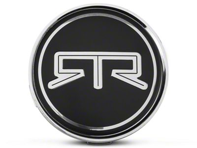 RTR Replacement Center Cap; Black (Fits RTR Branded Wheels Only)