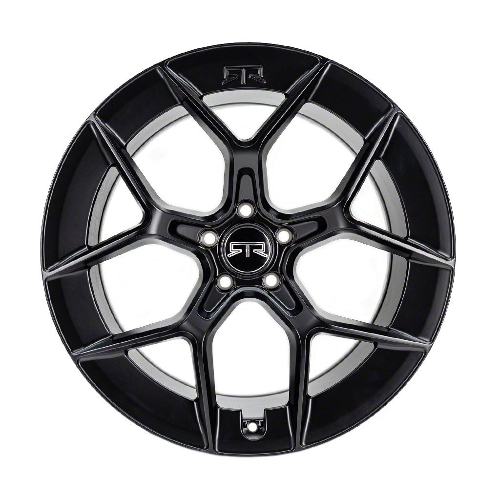 RTR Mustang Aero 5 Satin Black Wheel; Rear Only; 20x10.5; 45mm