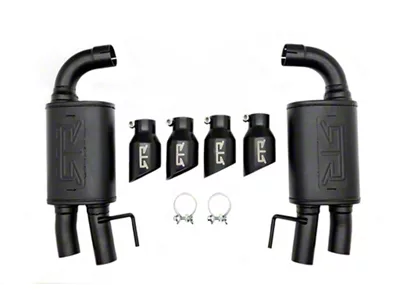 RTR Axle-Back Exhaust with Black Tips (18-23 Mustang GT w/o Active Exhaust)