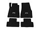 RTR Front and Rear Floor Mats with RTR Logo; Black (05-10 Mustang)