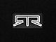 RTR Front and Rear Floor Mats with RTR Logo; Black (13-14 Mustang)