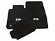 RTR Front and Rear Floor Mats with RTR Logo; Black (15-23 Mustang)